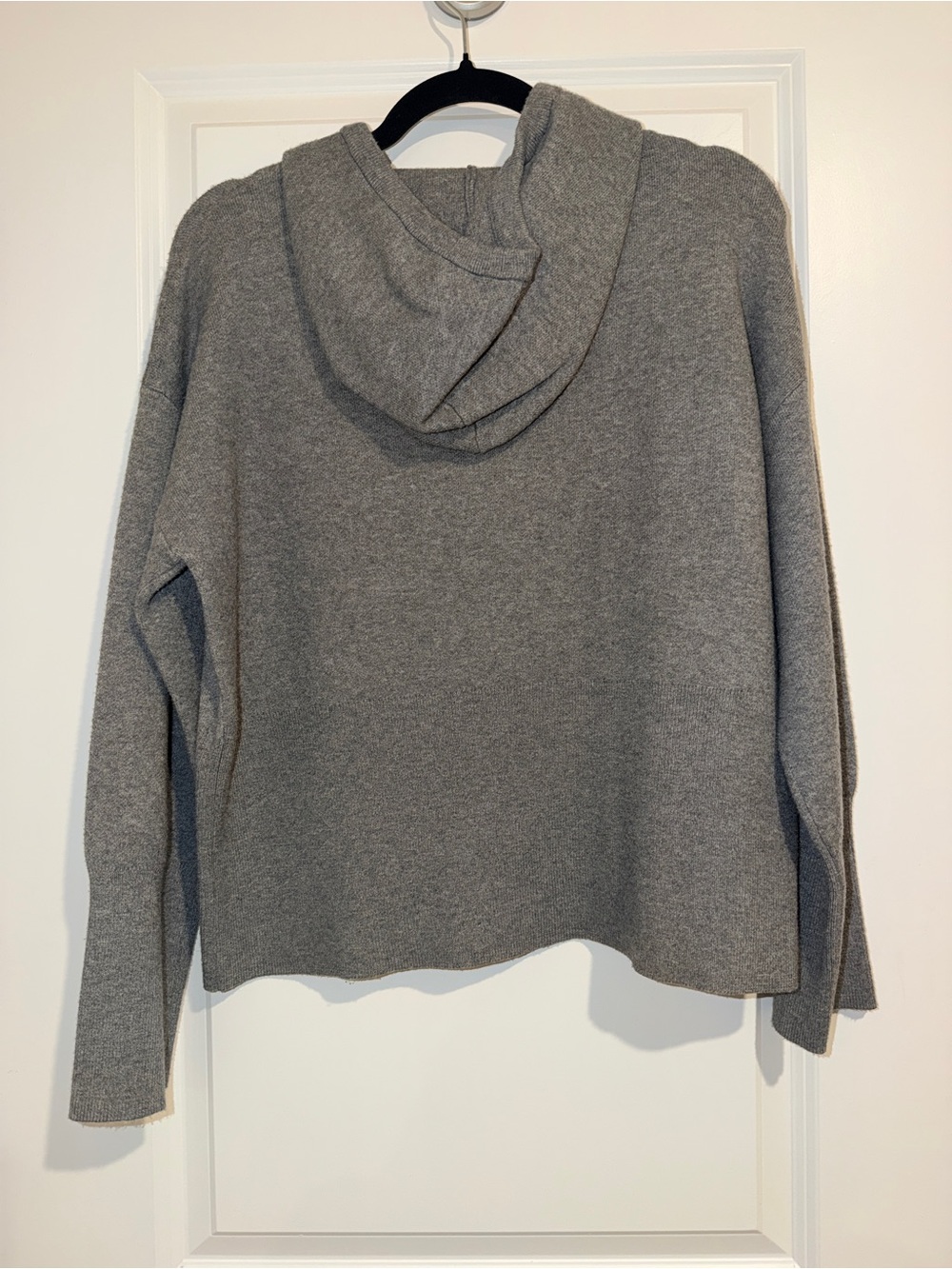 a new day, Gray Knit Sweater Hoodie and Matching Pencil Skirt, M/L - Picture 4 of 11